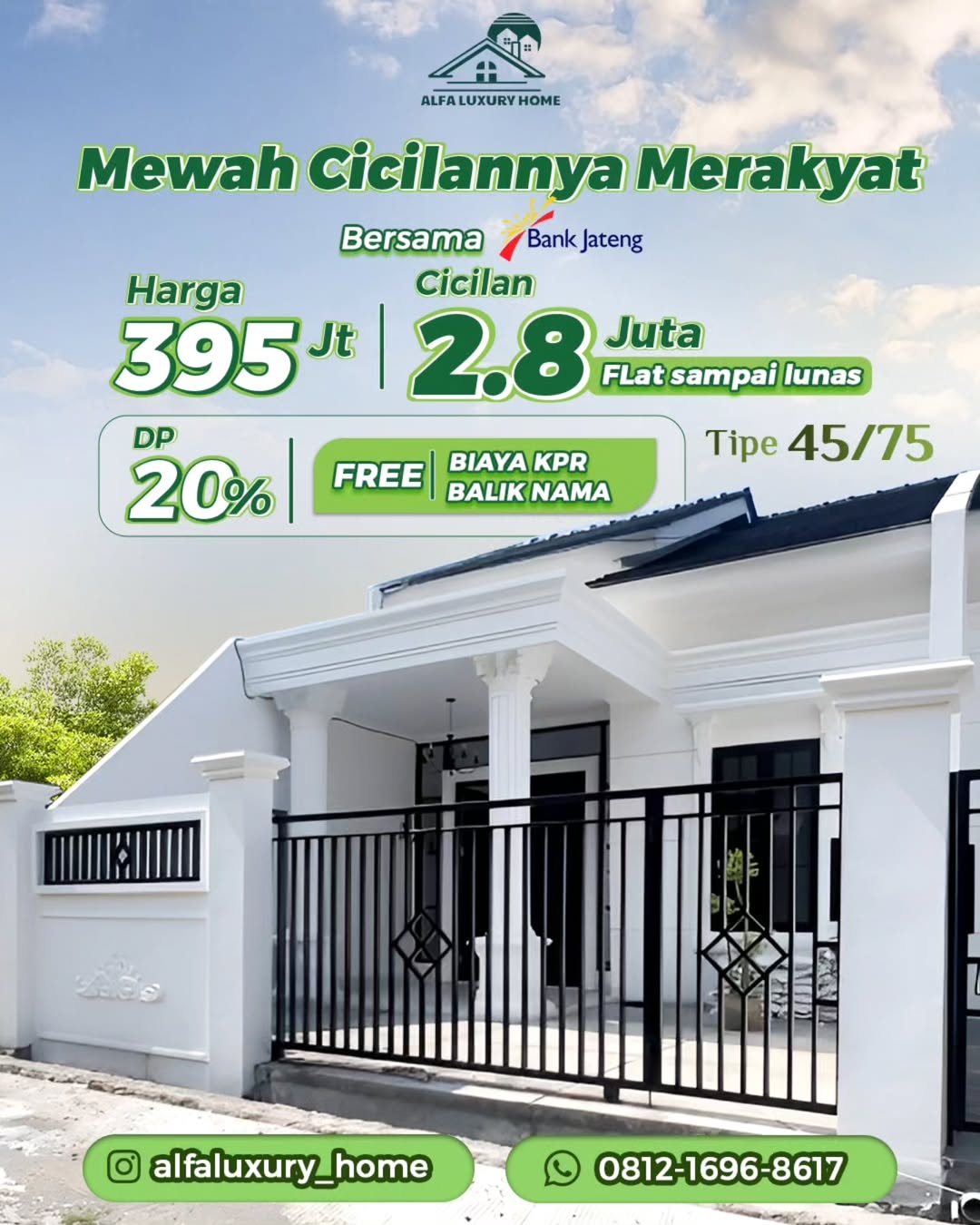 Alfa Luxury Rumah Ala Sultan Desain American Classic Di Timur Semarang
